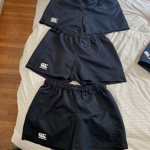 gently used  blk Canterbury size 16 polyester women’s rugby shorts all 3 for $30